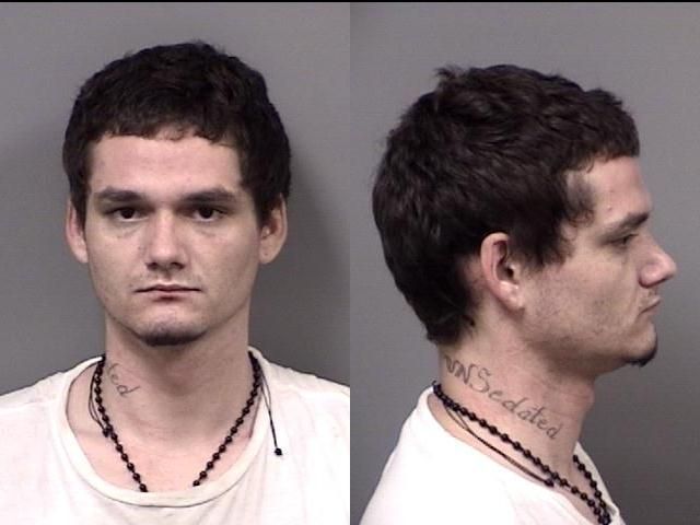 Tyler Dampier arrested June 3 on a misdemeanor charge of trespassing after warning.
